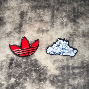 Adidas Red and White pin Set